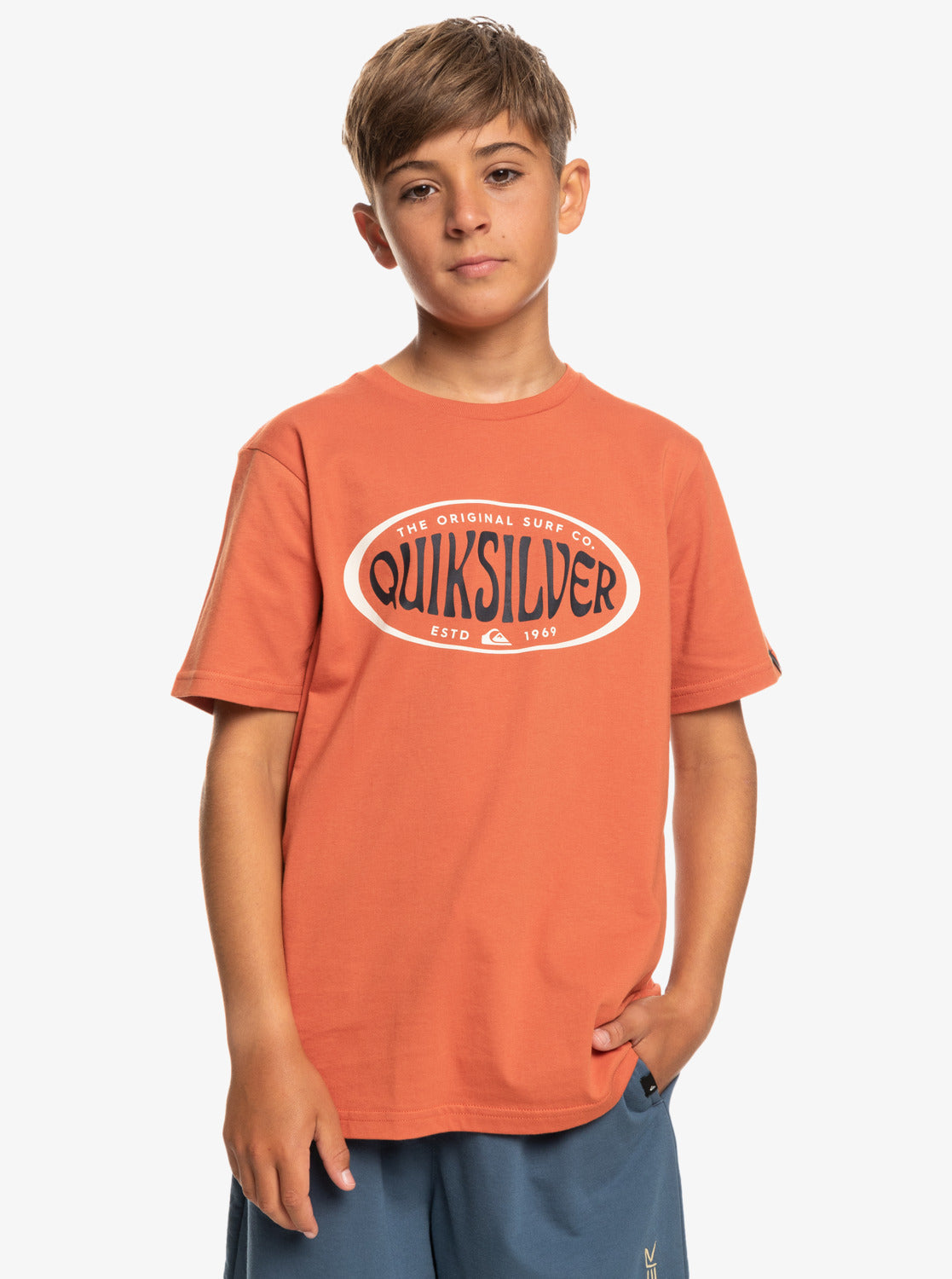 Quiksilver In Circles T-Shirt in Mecca Orange
