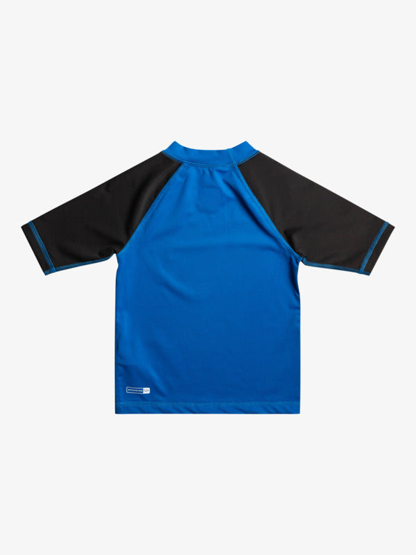 Quiksilver Next Gen Boys Rash Vest in Bright Blue