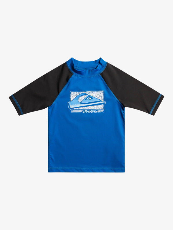 Quiksilver Next Gen Boys Rash Vest in Bright Blue