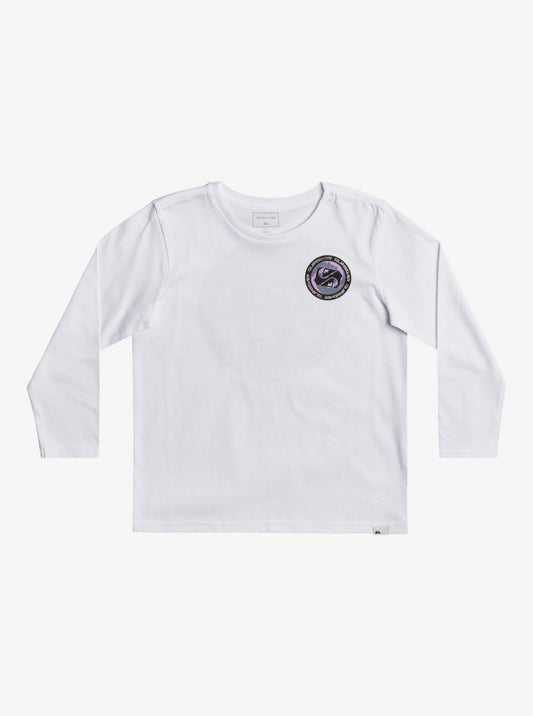 Quiksilver Golden Record Boys Long Sleeve Tee in White
