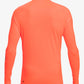 Quiksilver All Time Long Sleeved Rash Vest in Fierly Coarl