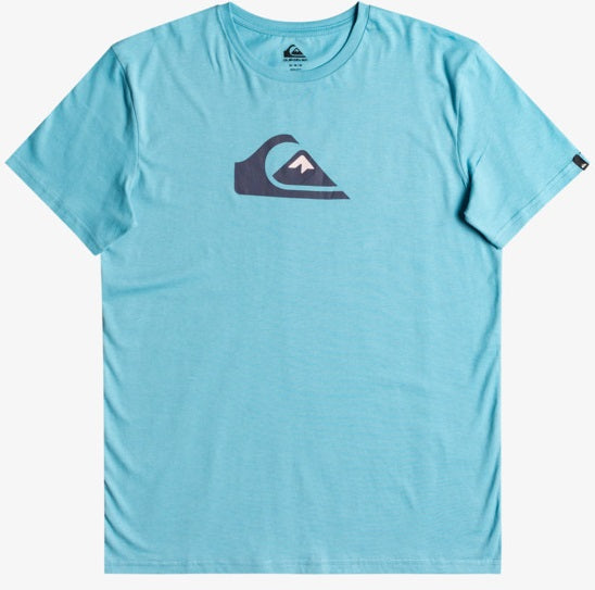 Quiksilver Big Logo Tee in Delphinium Blue