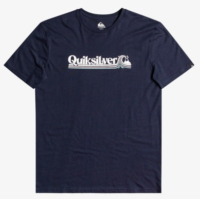 Quiksilver All Lined Up Tee in Navy