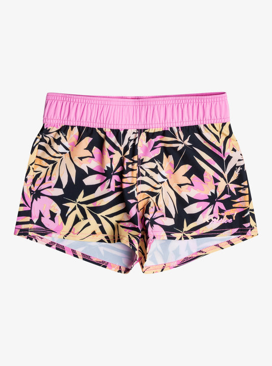 Roxy Desert Rider Board Shorts in Anthracite Zebra Jungle