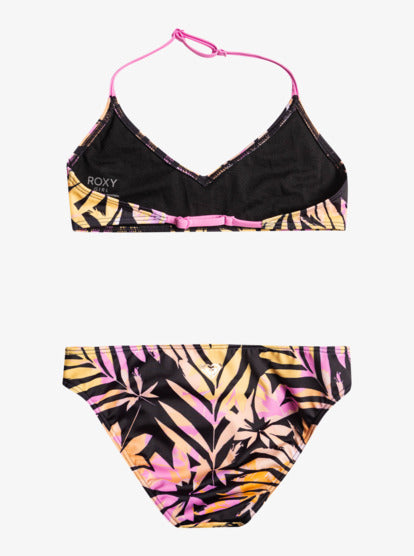 Roxy Active Joy Bikini in Anthracite Zebra Jungle