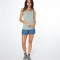 Protest Marrit Leopard Singlet in Green Baygreen