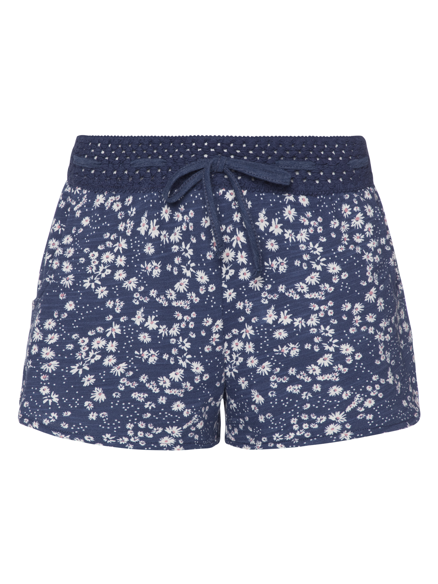 Protest Flowery Floral Shorts in Deep Sea Blue